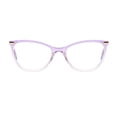 thumbnail image 1 of M+ Womens Spring Hinge Plastic Reading Glasses 1.75 Harriet in Crystal Purple with Pouch, 1 of 9