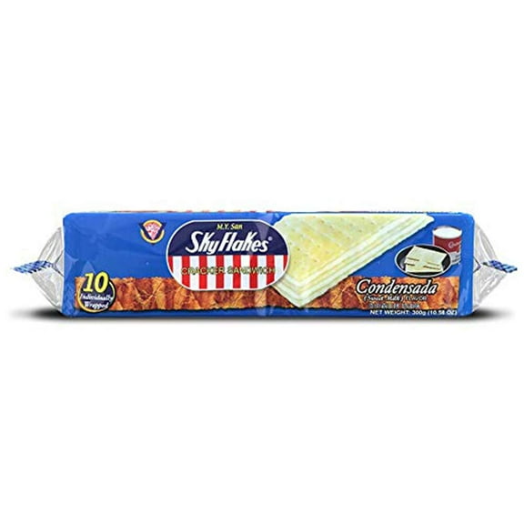M.Y. San SkyFlakes Cracker Sandwich, Condensada TVS1(Sweet Milk) 10.58oz (300g)"