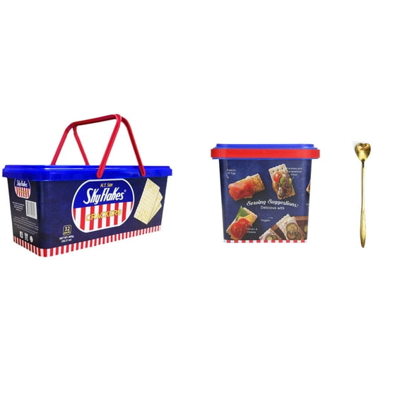 M.Y. San SkyFlakes Philippino Crackers 32 Packs 800g(Pack 2) Plus One NineChef Spoon