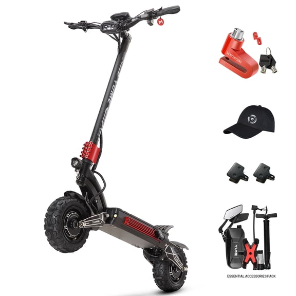 M YUME SCOOTER Raptor 60V 6000W Electric Scooter for Adults,60V 27Ah Battery,56 Miles Long Range,11"off Road Tires,Foldable Commuter Scooter with App & NFC