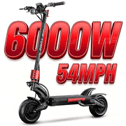 M YUME SCOOTER Raptor2 Electric Scooter 6000W Dual Motors,Speed 54 mph,67 Miles Rang,60V 30Ah Samsung Battery Commuting Foldable E-scooter for Adults with 11 inch,Road Tires