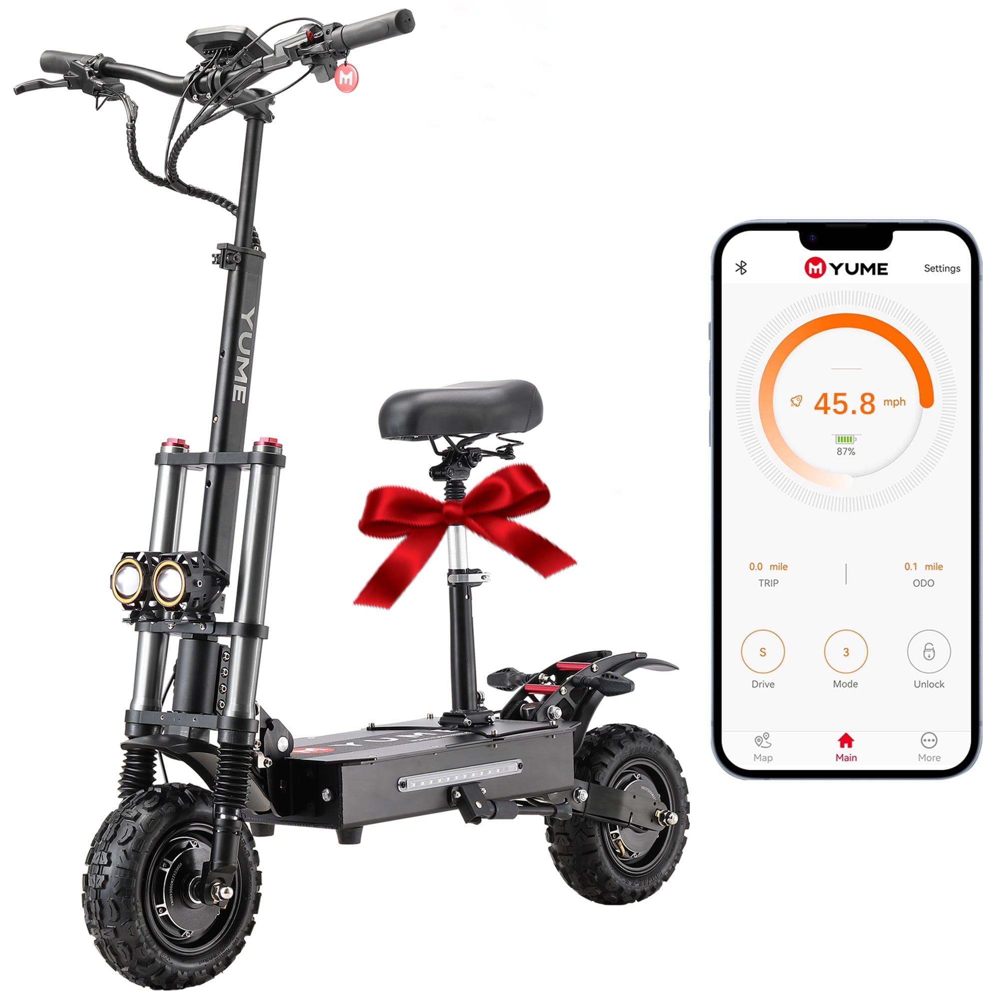 scooter hd160とunion force M/Lのセット YUME Y11+ Adult Electric Scooter, Dual 6000W Motors, 50 mph