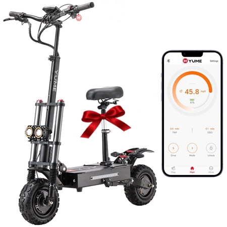 M YUME SCOOTER 3000W x 2 Dual Motor 60V Foldable Electric Scooter with Acceleration and Long Range Battery