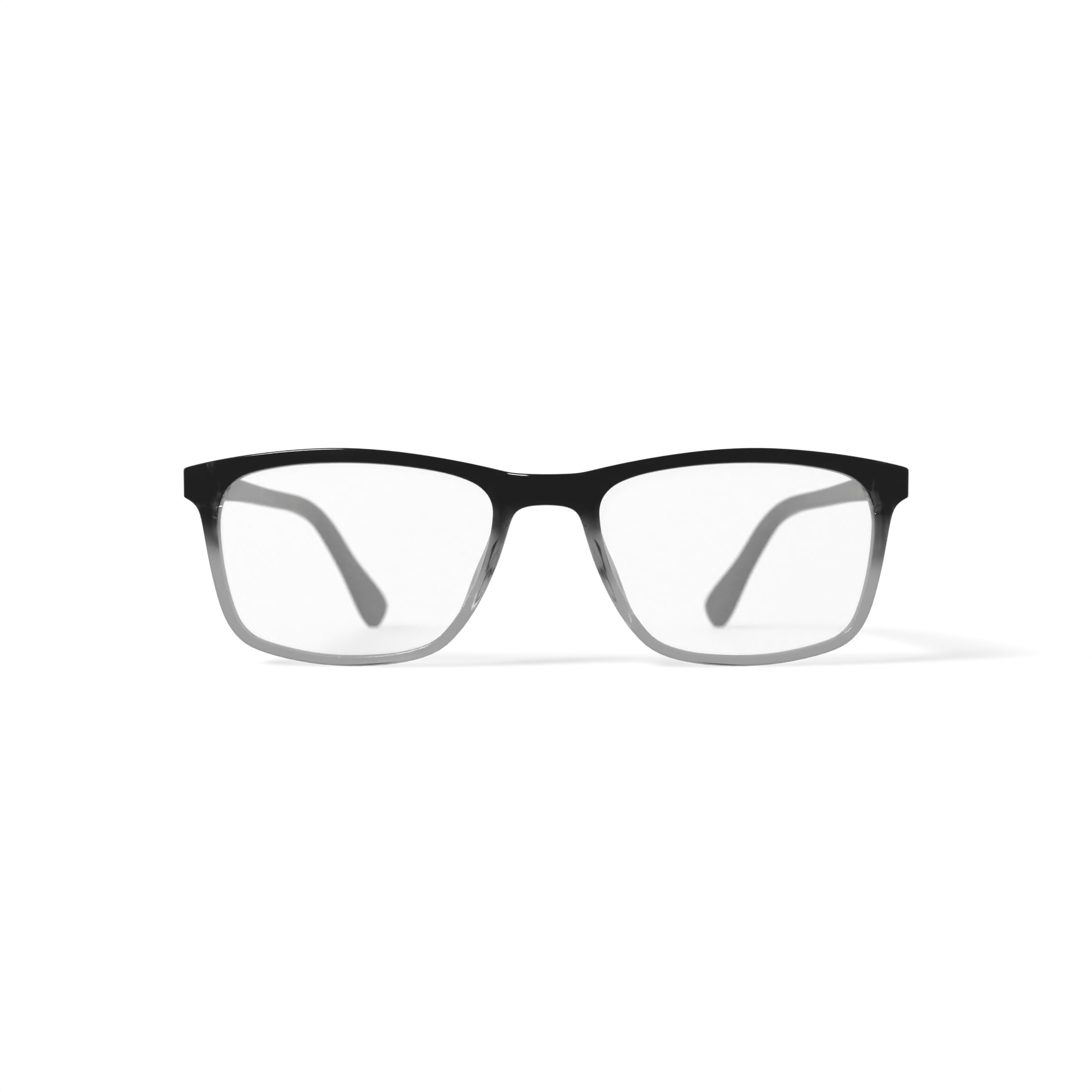 M America Men's Benson Square Prescription Eyeglasses with Case, Black Gradient