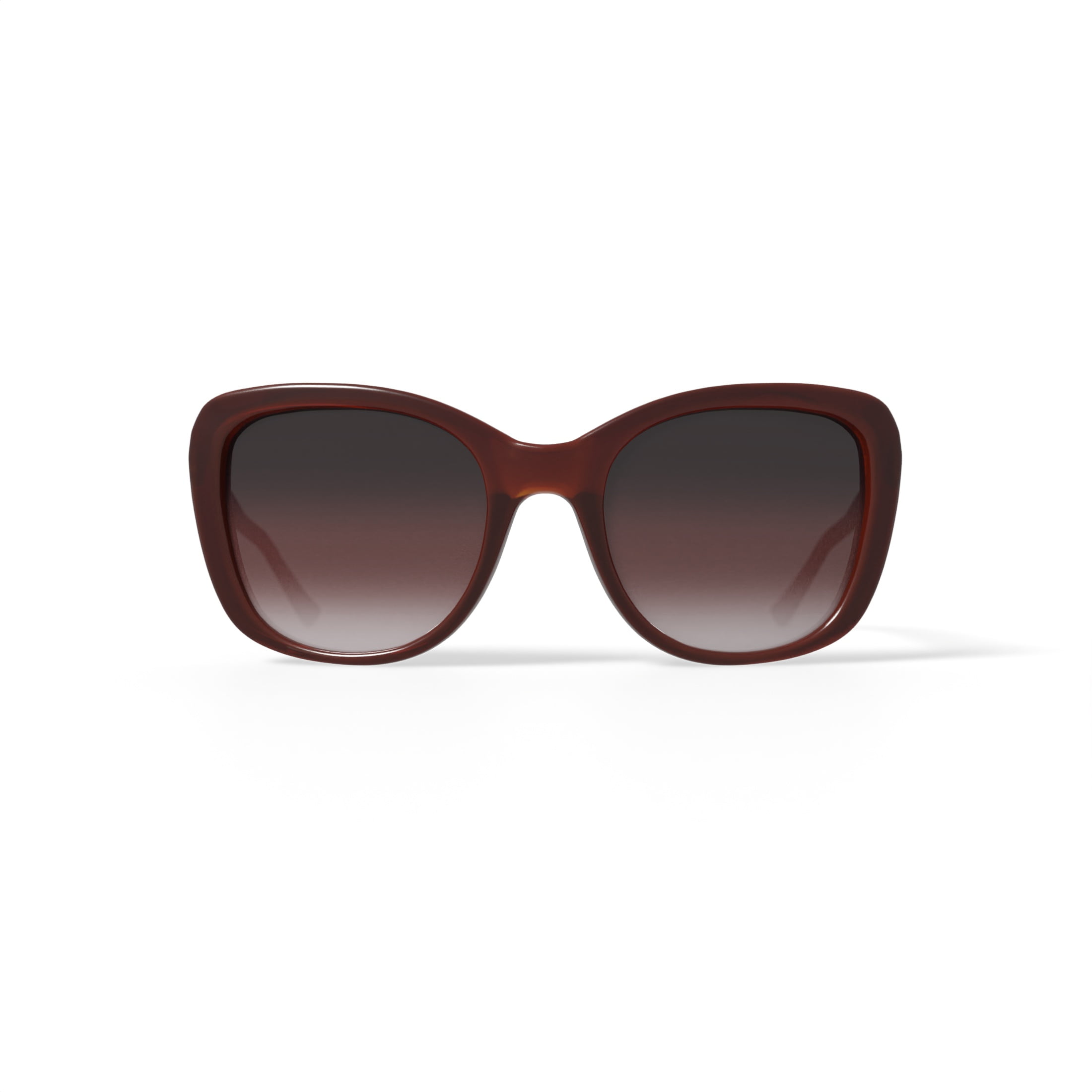Brown Oversized Sunglasses Gradient Tint Polarized New with Case 145MM Full Rim Rectangle Sunglasses | Oversized Sunglasses  main image 4