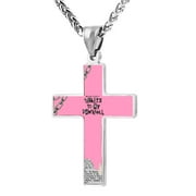 AGGXBIG M-achin-e G-un K-elly M-G-K Cross Pendant Necklace Christian Religious Jewelry Men's Women's