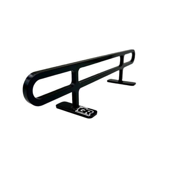 M and K Metal Designs LLC Grind Right Fingerboard Rail - Square Flat Bar Black