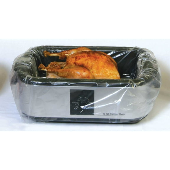 M and Q Packaging Corp PanSaver EZ Clean Master Electric Roaster Liner, 12 x 7 x 9 inch - 2 per pack -- 18 packs per case.