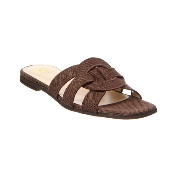 M by Bruno Magli Alessia Linen Sandal, 7, Brown