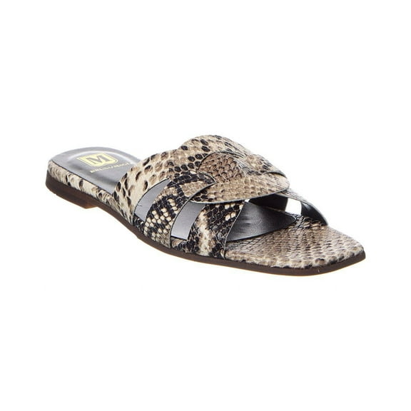 M by Bruno Magli Alessia Snake-Embossed Leather Sandal, 7