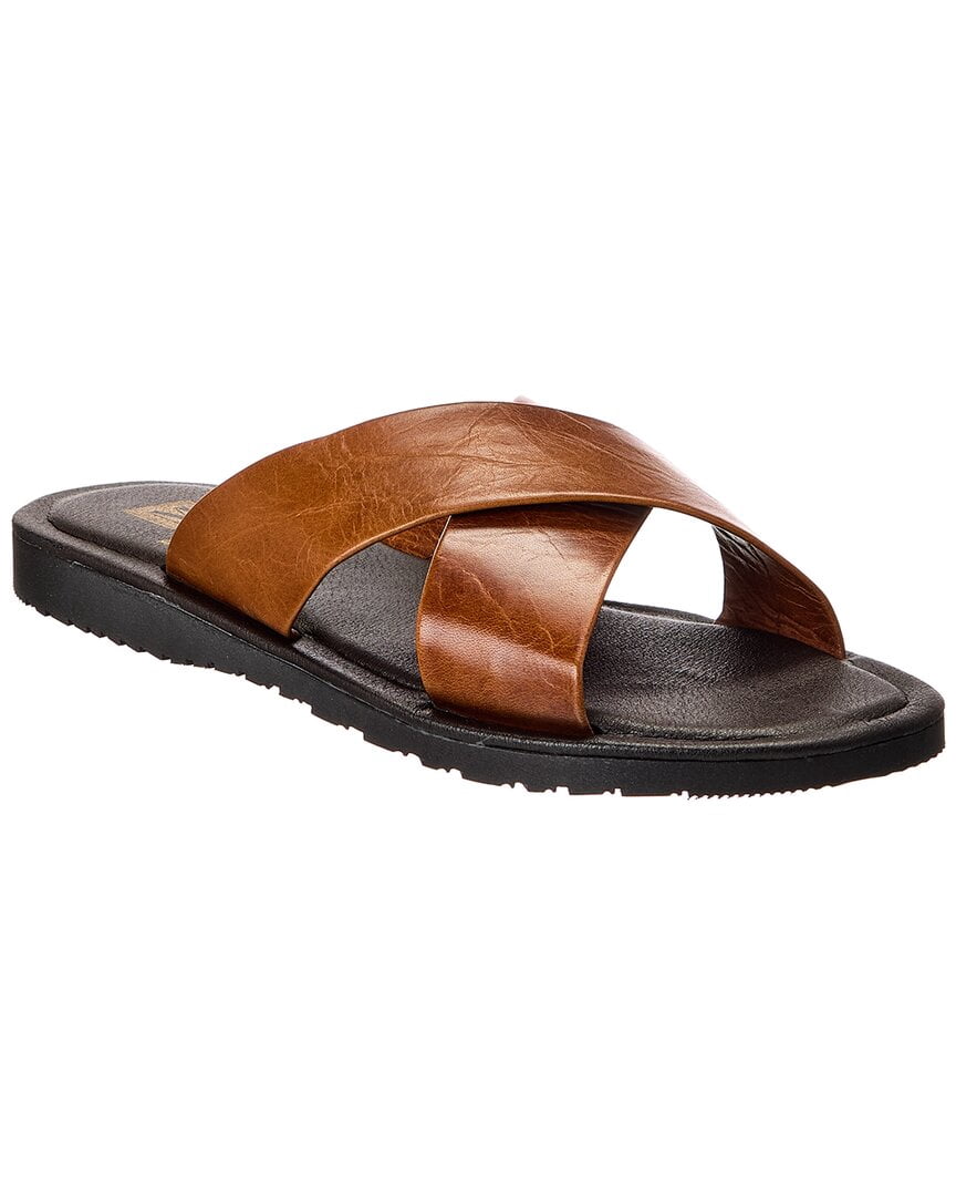 M by Bruno Magli Amato Leather Sandal, 8.5, Brown - Walmart.com display picture 1
