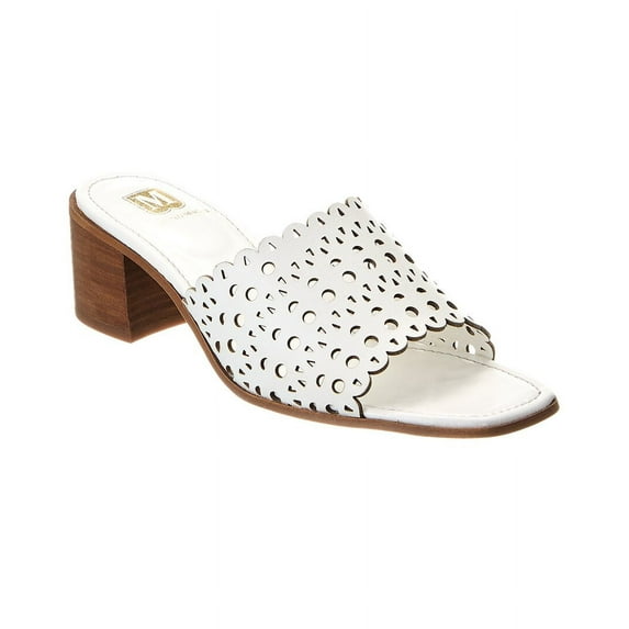 M by Bruno Magli Ariana Leather Sandal, 6.5, White