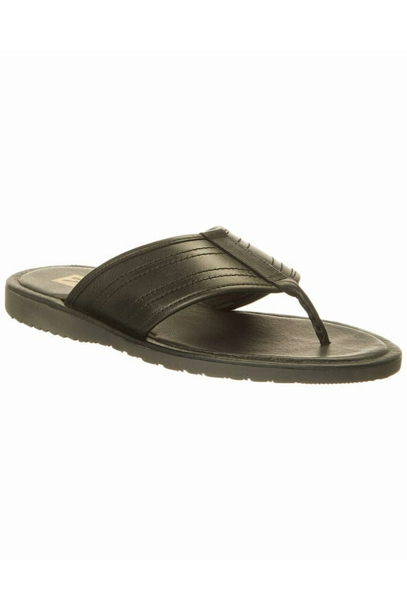 M by Bruno Magli Artemio Leather Flip-Flop, 8.5, Black