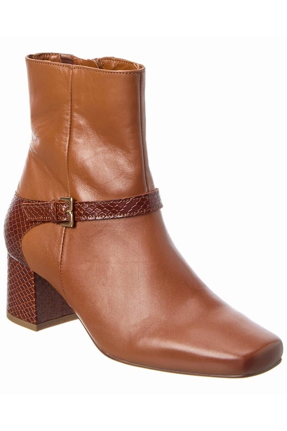 M by Bruno Magli Danica Leather Boot, 8.5, Brown