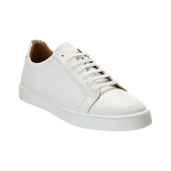 M by Bruno Magli Daniel Leather Sneaker, 8, White