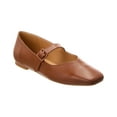thumbnail image 1 of M by Bruno Magli Elissa Leather Flat, 9.5, Brown, 1 of 5