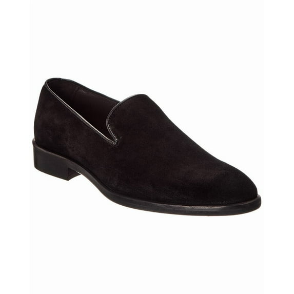M by Bruno Magli Ellington Suede Loafer, 11, Black