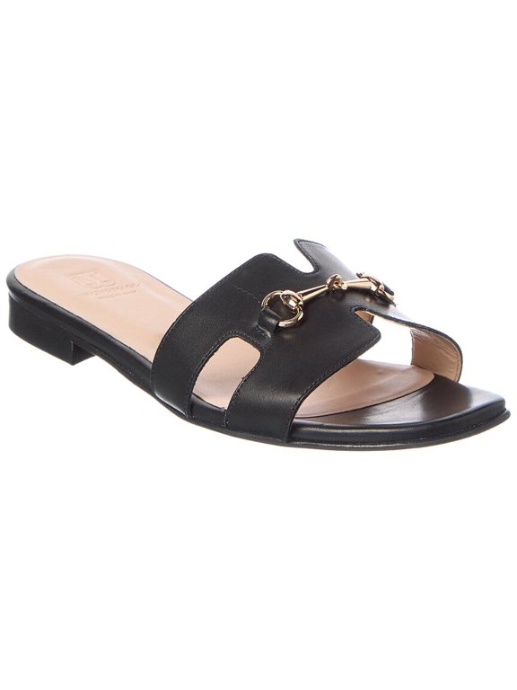 M by Bruno Magli Felina Leather, 6.5, Black