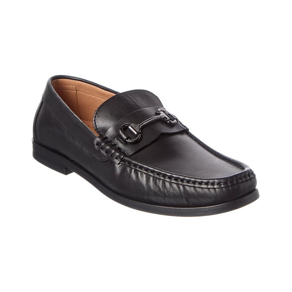 M by Bruno Magli Giacomo Leather Loafer, 8, Black