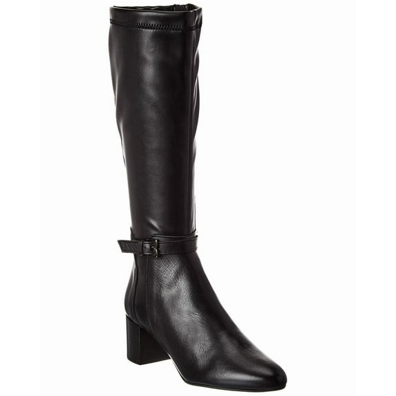 M by Bruno Magli Jessa Leather Knee-High Boot, 6.5, Black