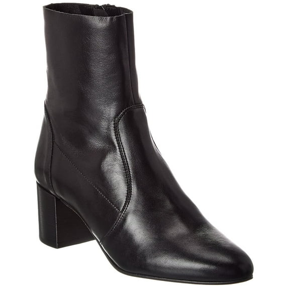 M by Bruno Magli June Leather Bootie, 9, Black