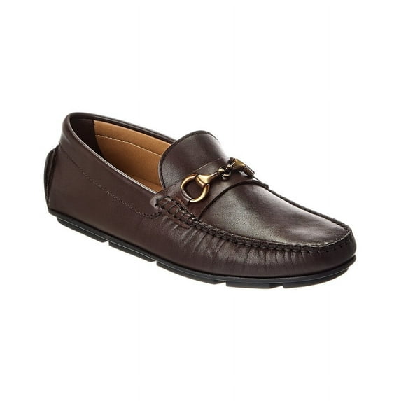 M by Bruno Magli Lane Leather Loafer, 13, Brown