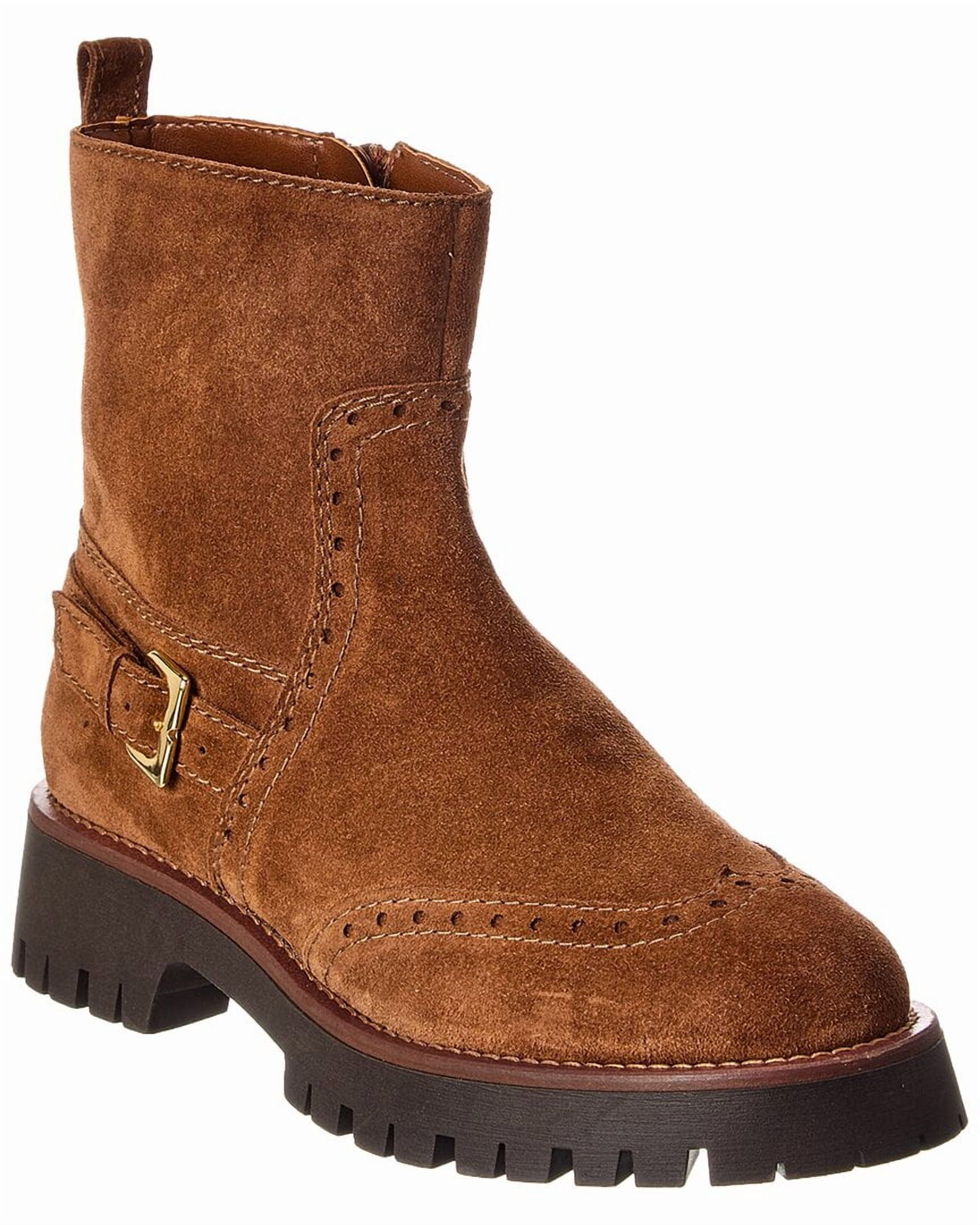 BRUNO MAGLI Size 10 Brown Leather Lace-Up Ankle Boots