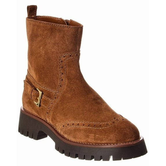 M by Bruno Magli Luca Suede Bootie, 9, Brown