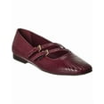 thumbnail image 1 of M by Bruno Magli Melia Snake-Embossed Leather Flat, 9.5, Red, 1 of 5