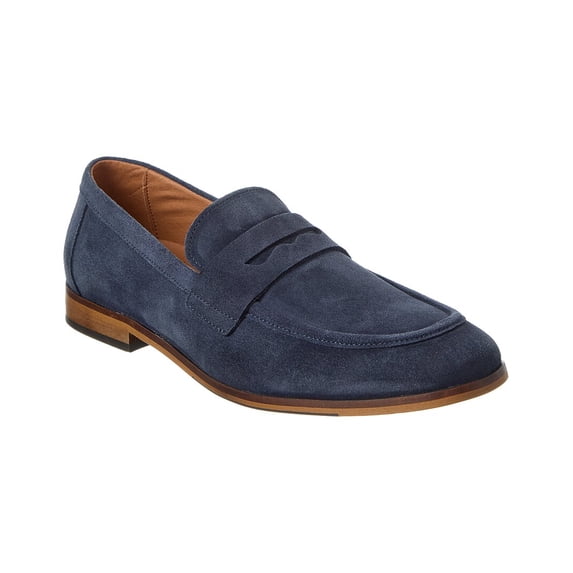 M by Bruno Magli Modena Suede Loafer, 8.5, Blue
