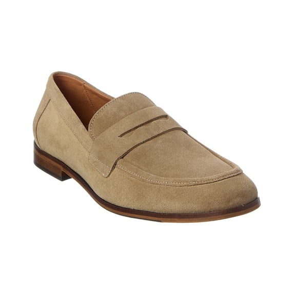 M by Bruno Magli Modena Suede Loafer, 9, Brown
