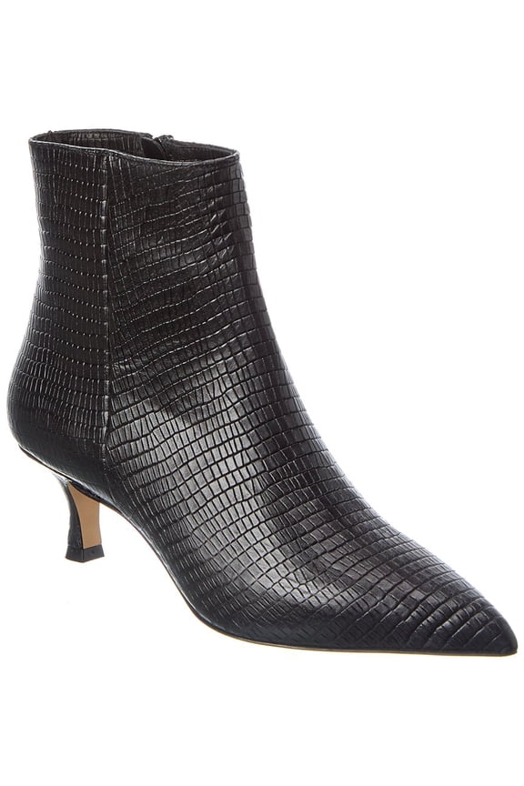 M by Bruno Magli Nerina Snake-Embossed Leather, 10, Black