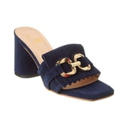M by Bruno Magli Neve Suede Sandal, 7.5, Blue