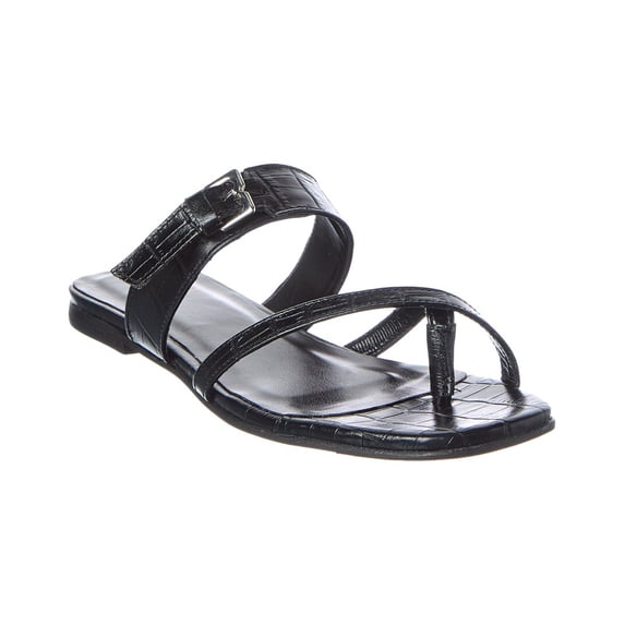 M by Bruno Magli Noela Leather Sandal, 7, Black