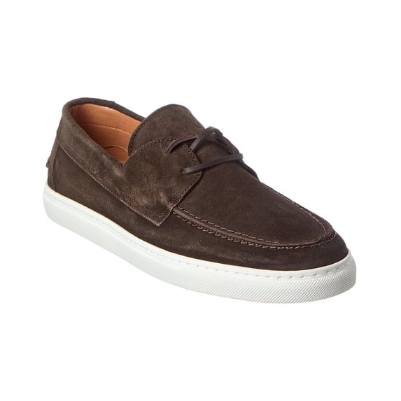 M by Bruno Magli Novoli Suede Dress Sneaker, 13, Brown