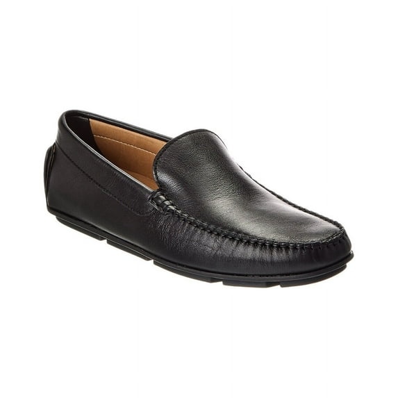 M by Bruno Magli Parkway Leather Loafer, 11.5, Black