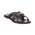 thumbnail image 1 of M by Bruno Magli Preta Leather Sandal, 7, Brown, 1 of 5