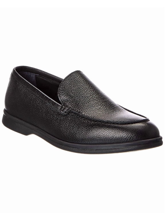 M by Bruno Magli Primo Casual Venetian Leather Loafer, 11, Black