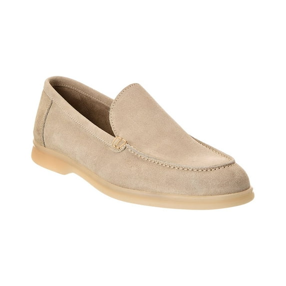 M by Bruno Magli Primo Unlined Suede Loafer, 8, Brown