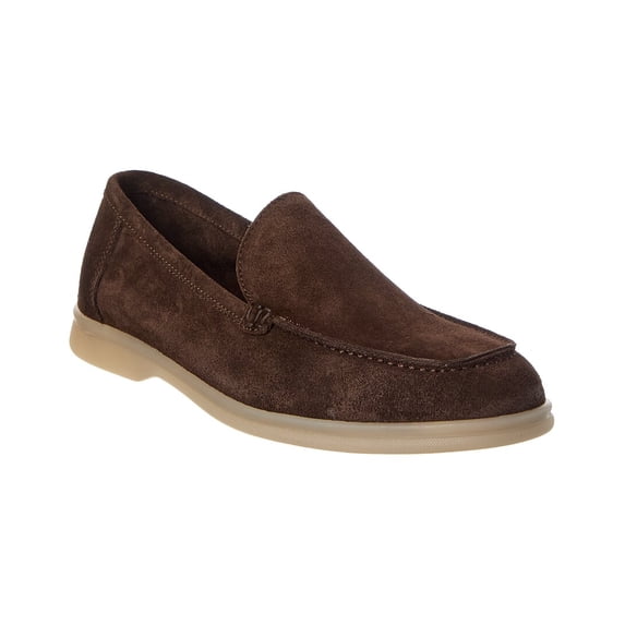 M by Bruno Magli Primo Unlined Suede Loafer, 9.5, Brown