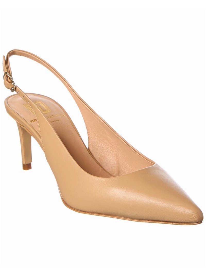 M by Bruno Magli Rima Leather Slingback Pump, 9.5, Brown  display picture 3
