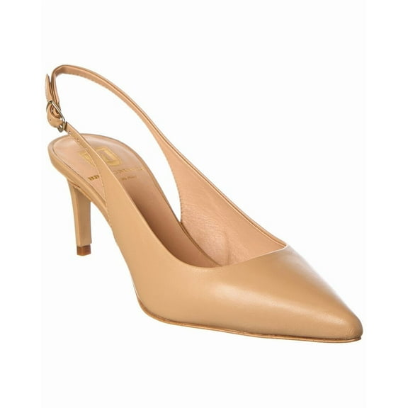 M by Bruno Magli Rima Leather Slingback Pump, 9.5, Brown