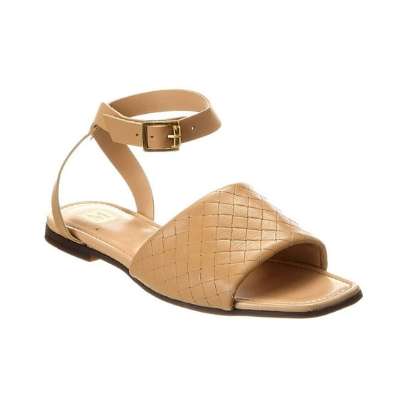 M by Bruno Magli Rita Leather Sandal, 9, Beige