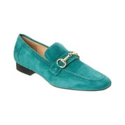M by Bruno Magli Simona Suede Loafer, 6, Green