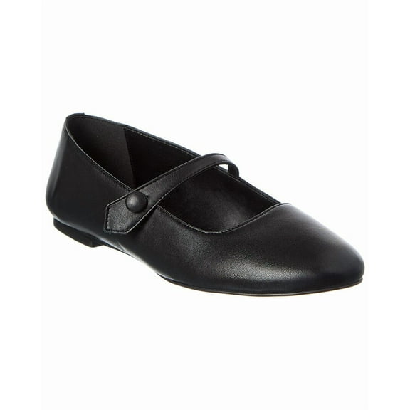 M by Bruno Magli Sofia Leather Flat, 8.5, Black