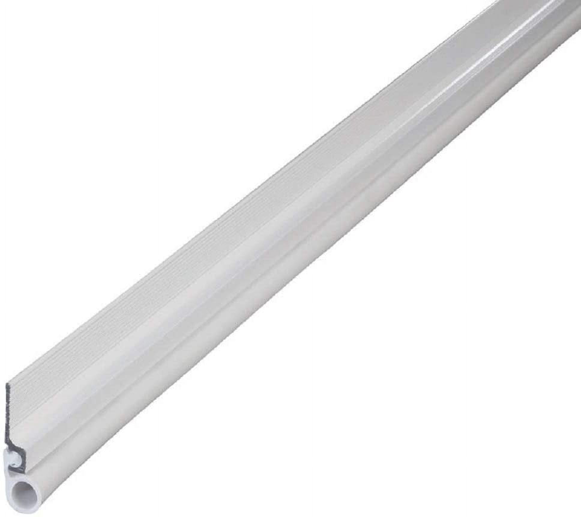 M-D White Vinyl Cinch Door Seal – Slide-On Draft Stopper For Bottom Of Door, 3ft