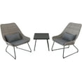 thumbnail image 1 of Mōd Furniture MONTK3PC-GRY Montauk 3-Piece Wicker Scoop Chat Set with Gray Cushions, 1 of 7