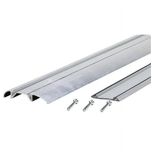 M-d Products  36in. Aluminum Low Boy Thresholds with Vinyl Seal - Silver