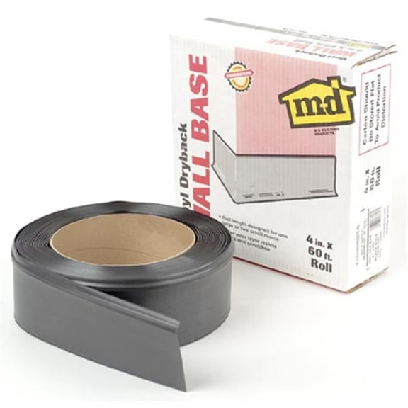 M-d Products 4in. X 60 White Vinyl Dryback Wall Base
