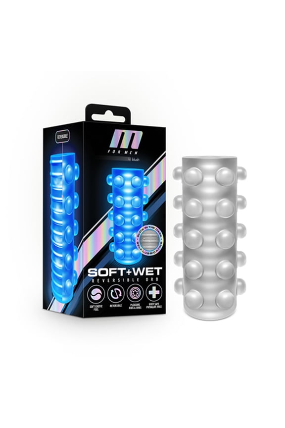M for Men - Soft and Wet - Orb Reversible Stroker - Frosted